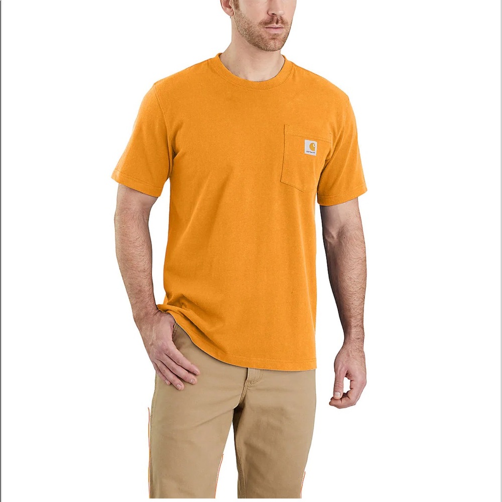 relaxed fit heavy weight short sleeve pocket t-shirt